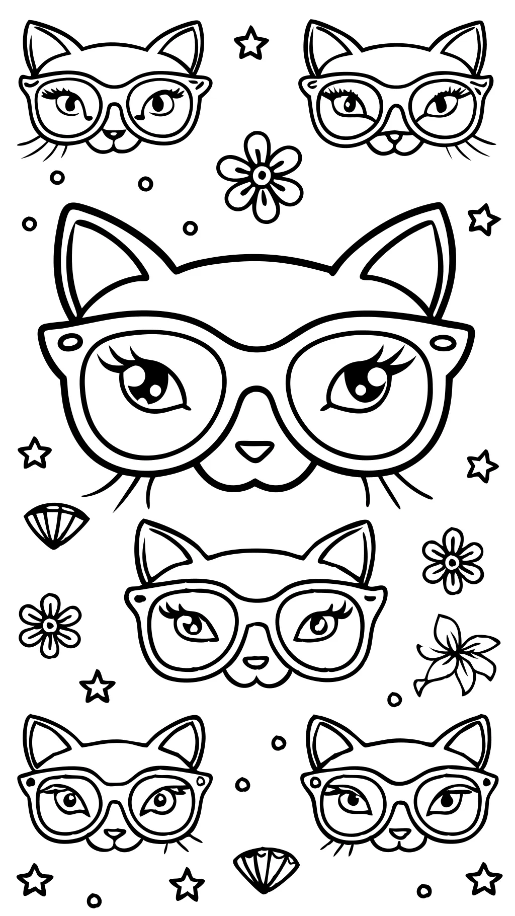 coloriages de lunettes